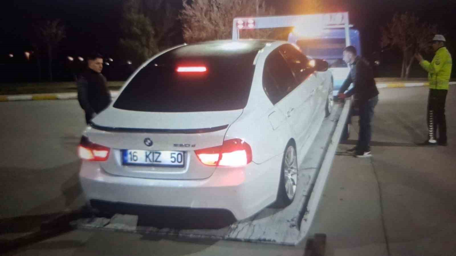 Tokat’ta abartı egzoz kullanan sürücüye ceza yağdı, araç trafikten men edildi