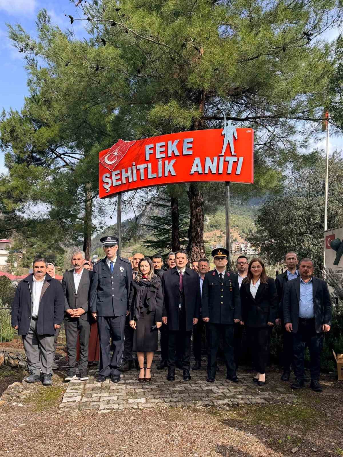 Feke&rsquo;nin kurtuluşunun 106. yılı t&ouml;renlerle kutlandı
