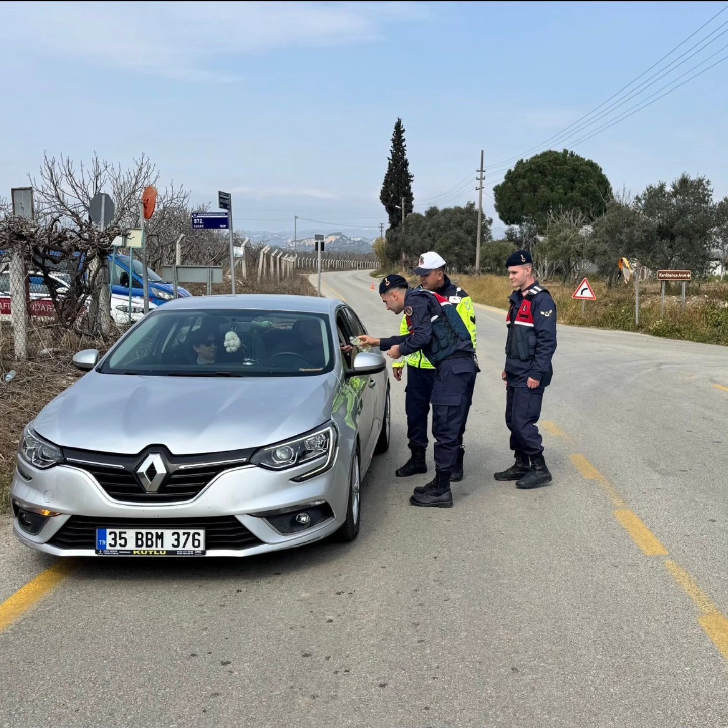 Germencik’te jandarma bayram boyunca sahadaydı