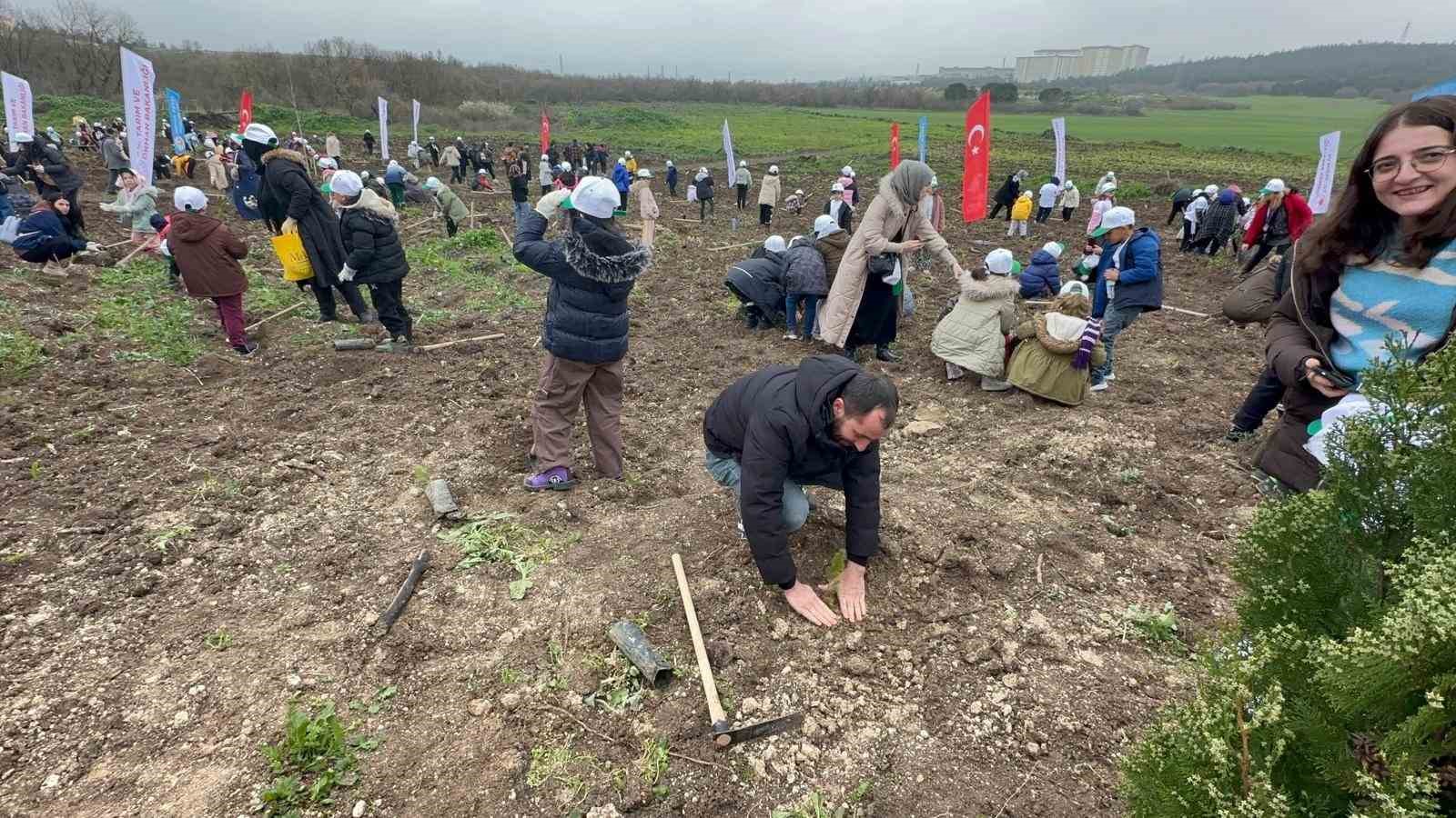 Bursa&rsquo;da 2 yıl &ouml;nce yanan 80 hektarlık alan ağa&ccedil;landırıldı
