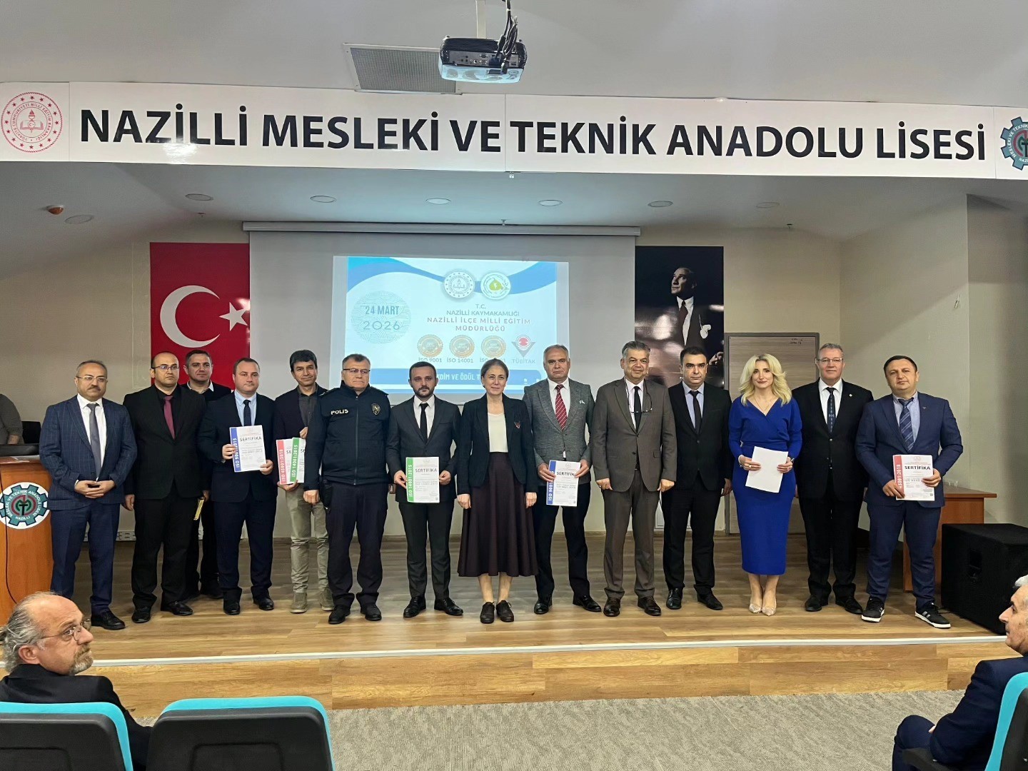 Nazilli’de projeleri ile dereceye giren okullar için ödül töreni düzenlendi