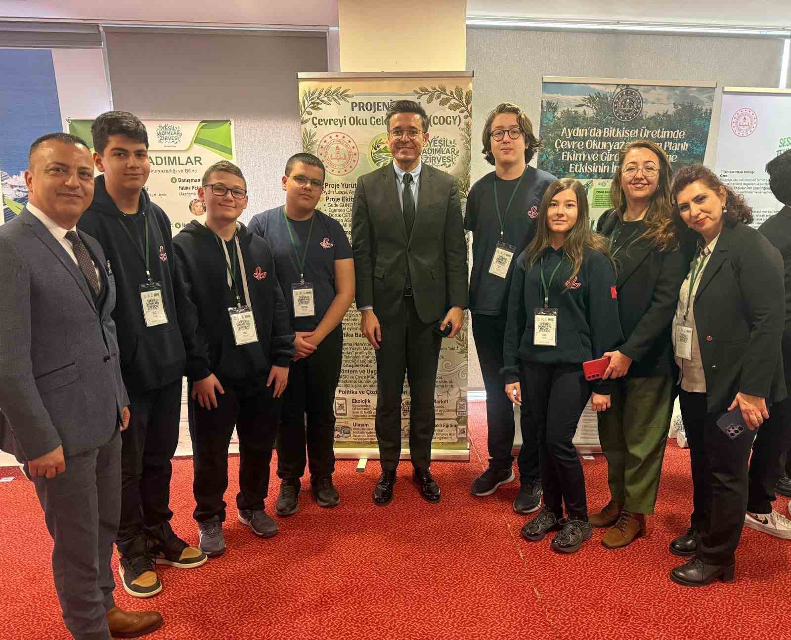 Aydın Lisesi&rsquo;nden Yeşil Adımlar Zirvesi&rsquo;nde başarılı temsil
