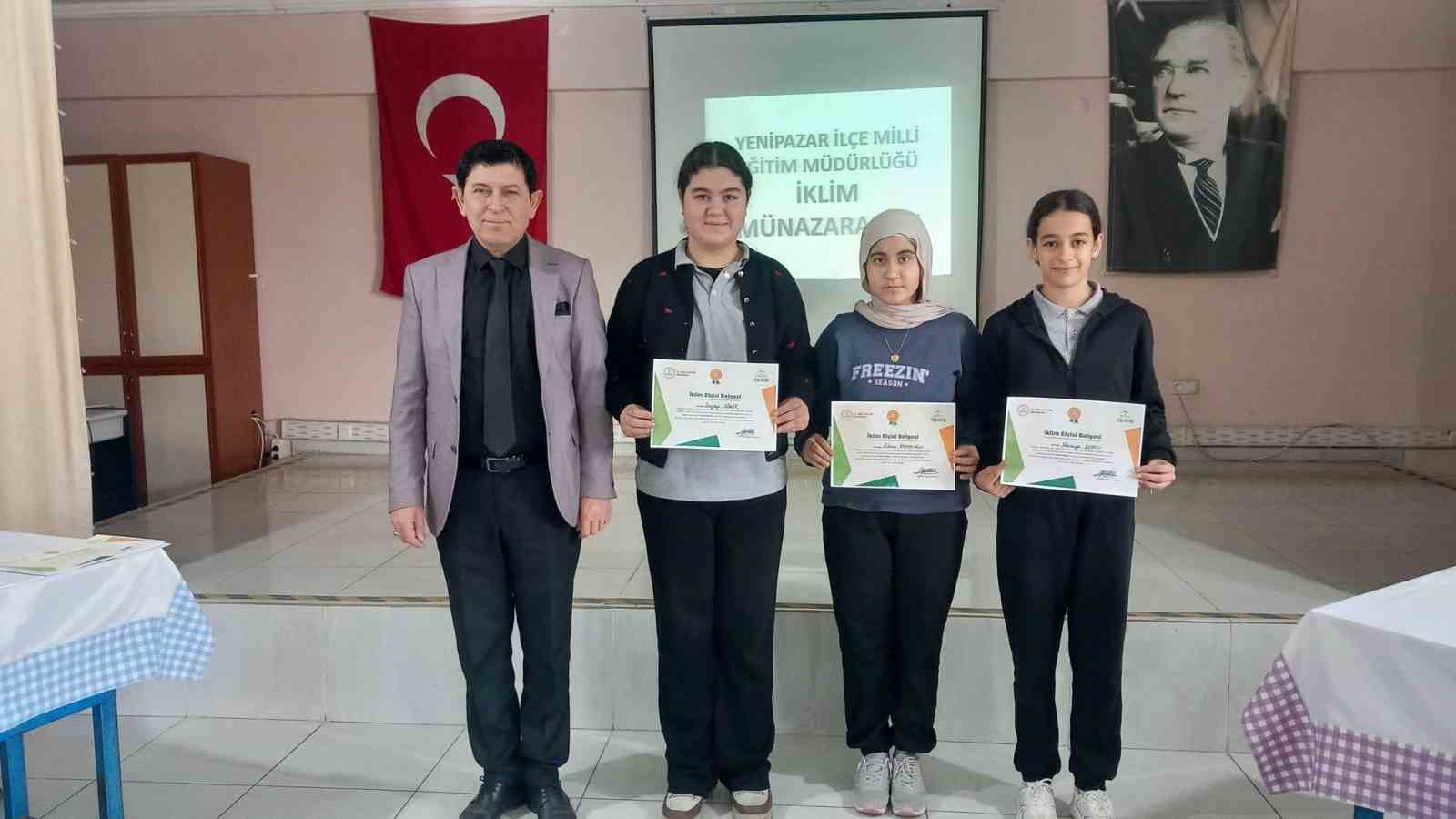 Yenipazar&rsquo;da Ortaokullar Arası İklim M&uuml;nazarası d&uuml;zenlendi
