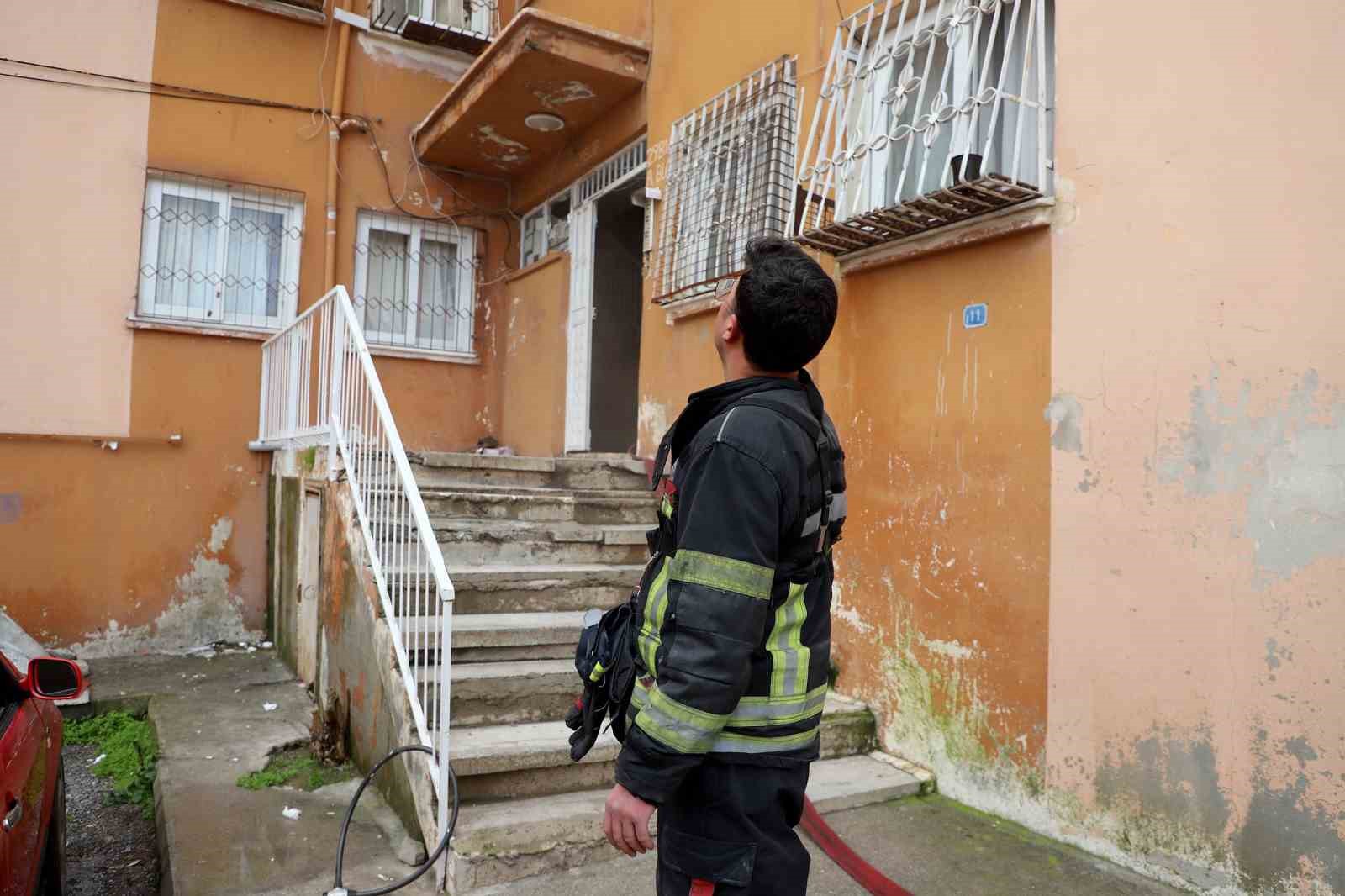 Alevlerin arasından kurtarıldı: İtfaiye hamile kediyi sağ salim &ccedil;ıkardı
