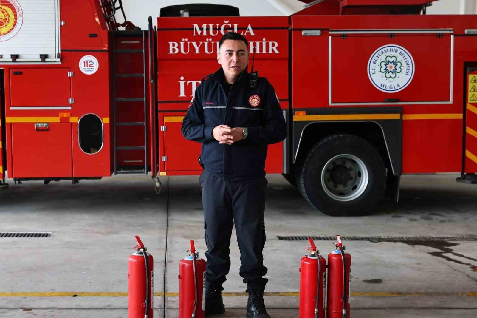 Bodrum&rsquo;da yangın g&uuml;venliği bilinci artırılıyor
