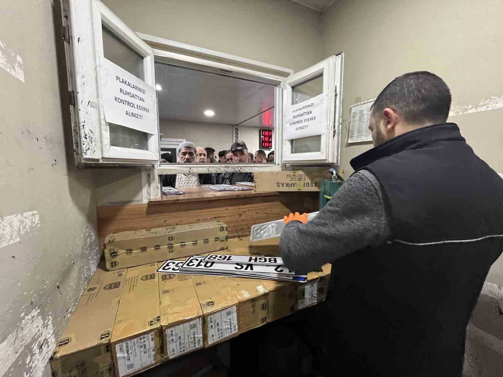 Konya&rsquo;da plaka basım yoğunluğu devam ediyor
