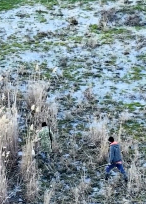 Burdur’da kaçak avcılar drondan kaçamadı