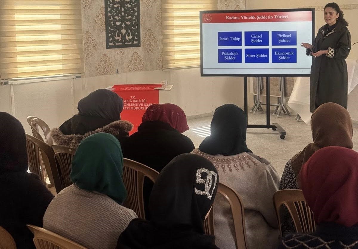 Elazığ&rsquo;da kadına y&ouml;nelik şiddetle m&uuml;cadele eğitimi
