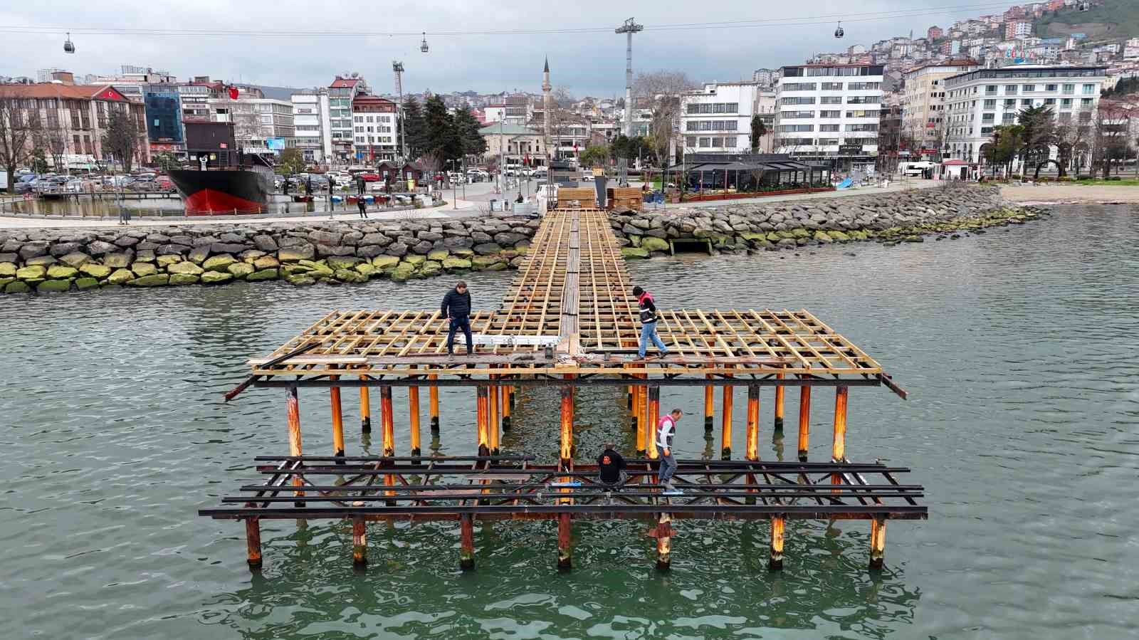 Ordu’da Ay Işığı İskelesi yenileniyor