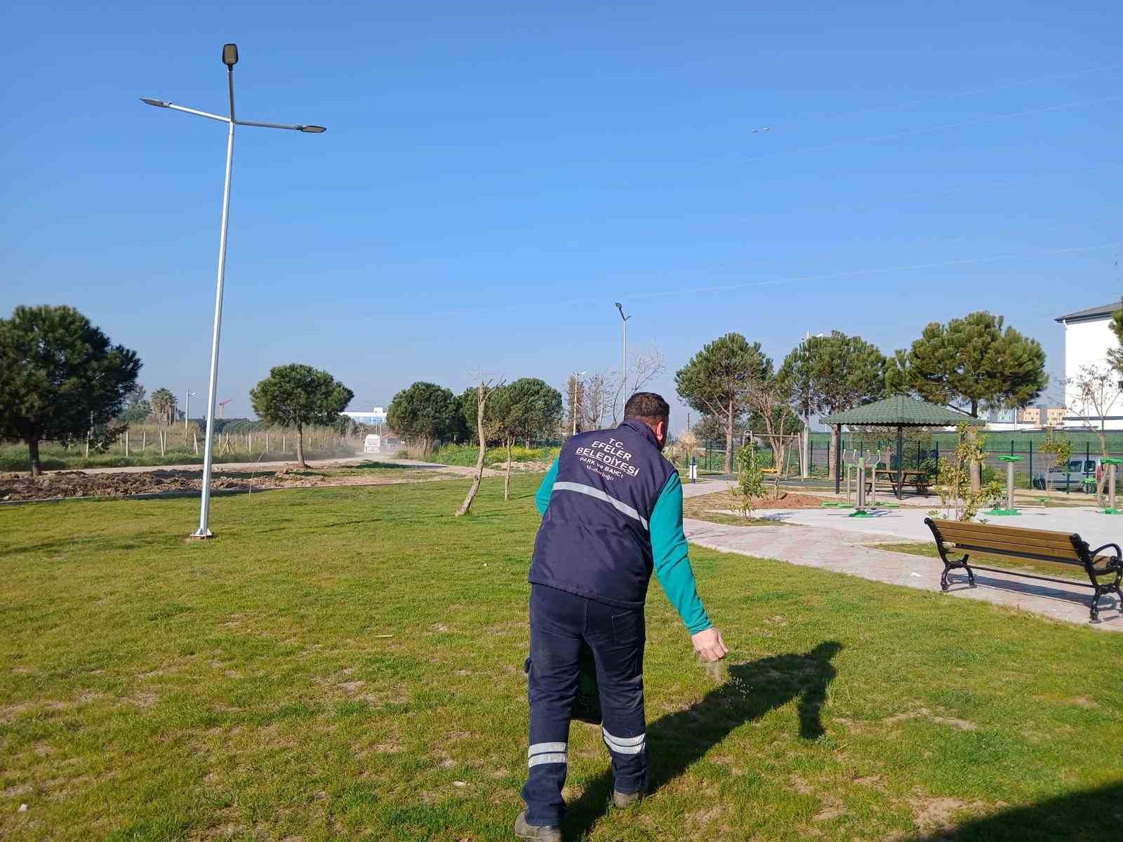 Işıklı Parkı&rsquo;nda &ccedil;evre d&uuml;zenlemesi başladı
