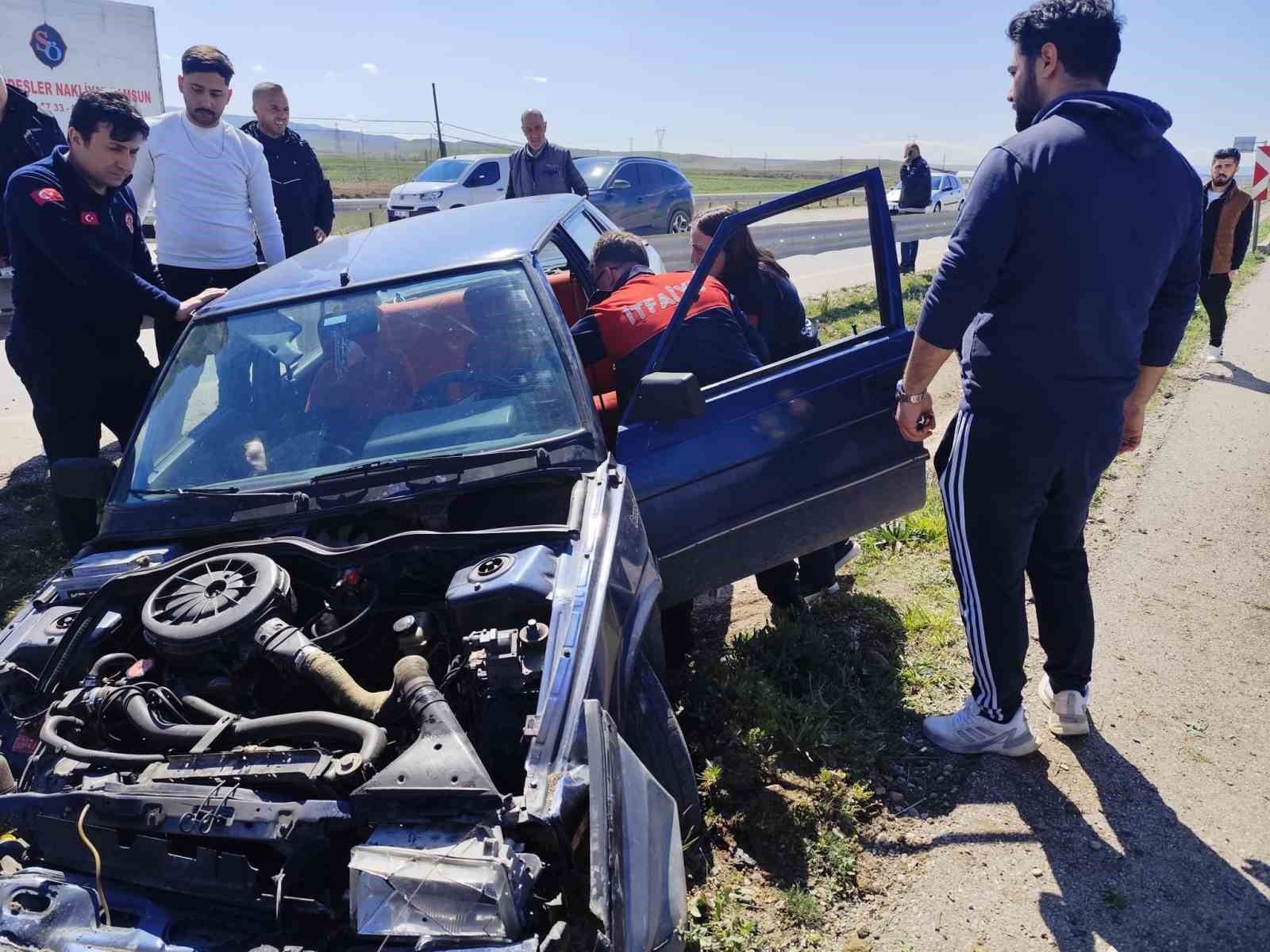 Çorum’da trafik kazası: 1 yaralı