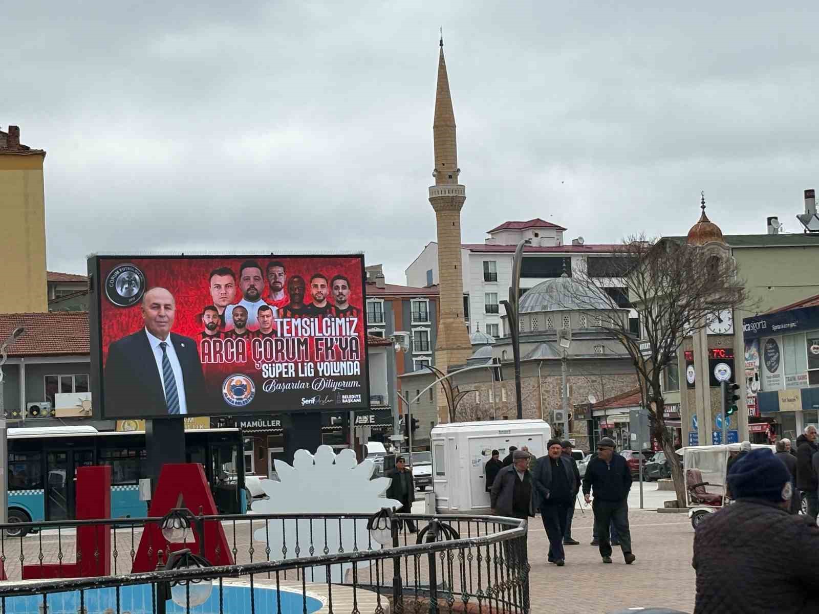 Alaca’dan Çorum FK’ye Süper Lig yolunda billboardlu destek