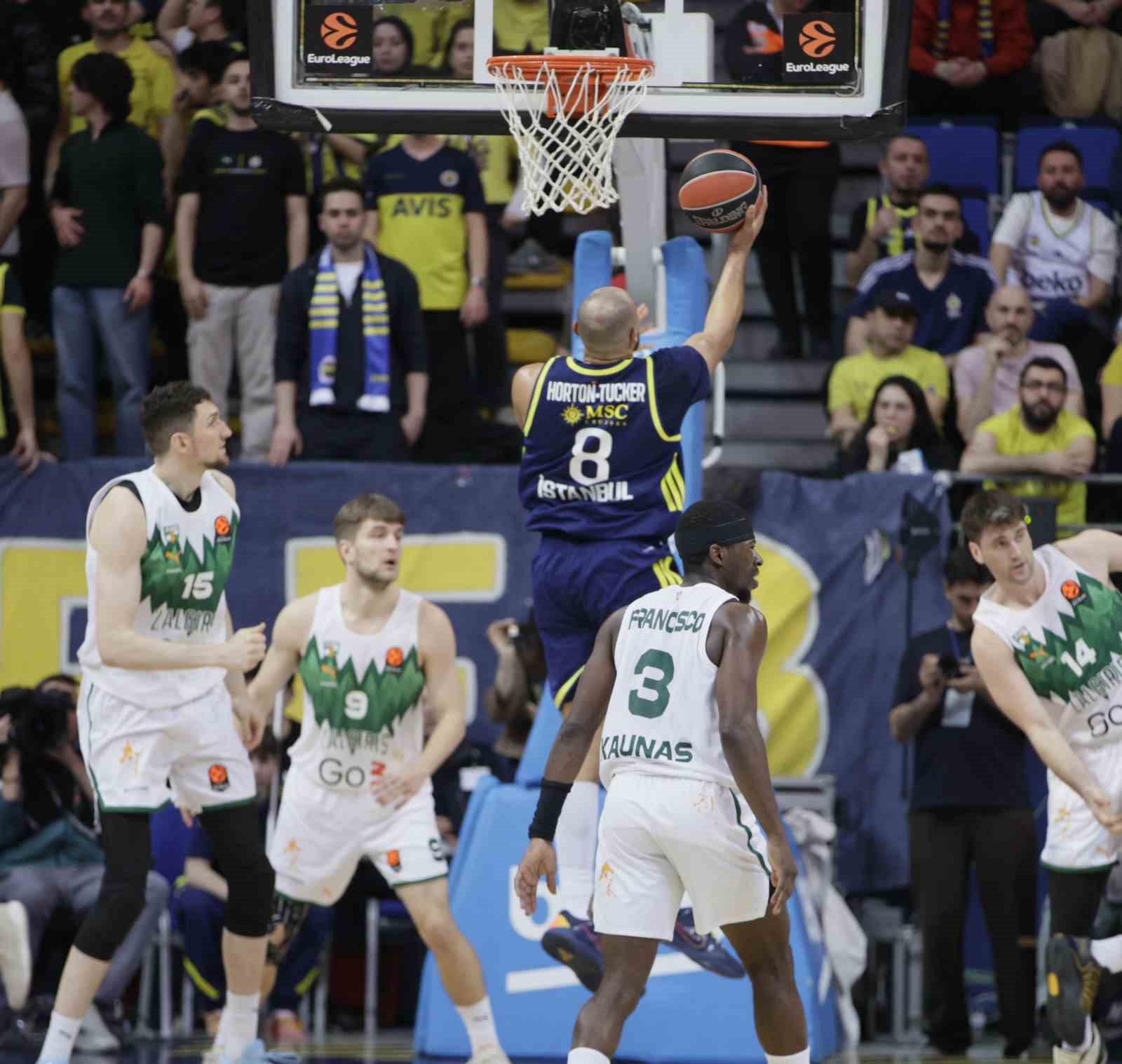 Euroleague: Fenerbah&ccedil;e: 82 - Zalgiris Kaunas: 92
