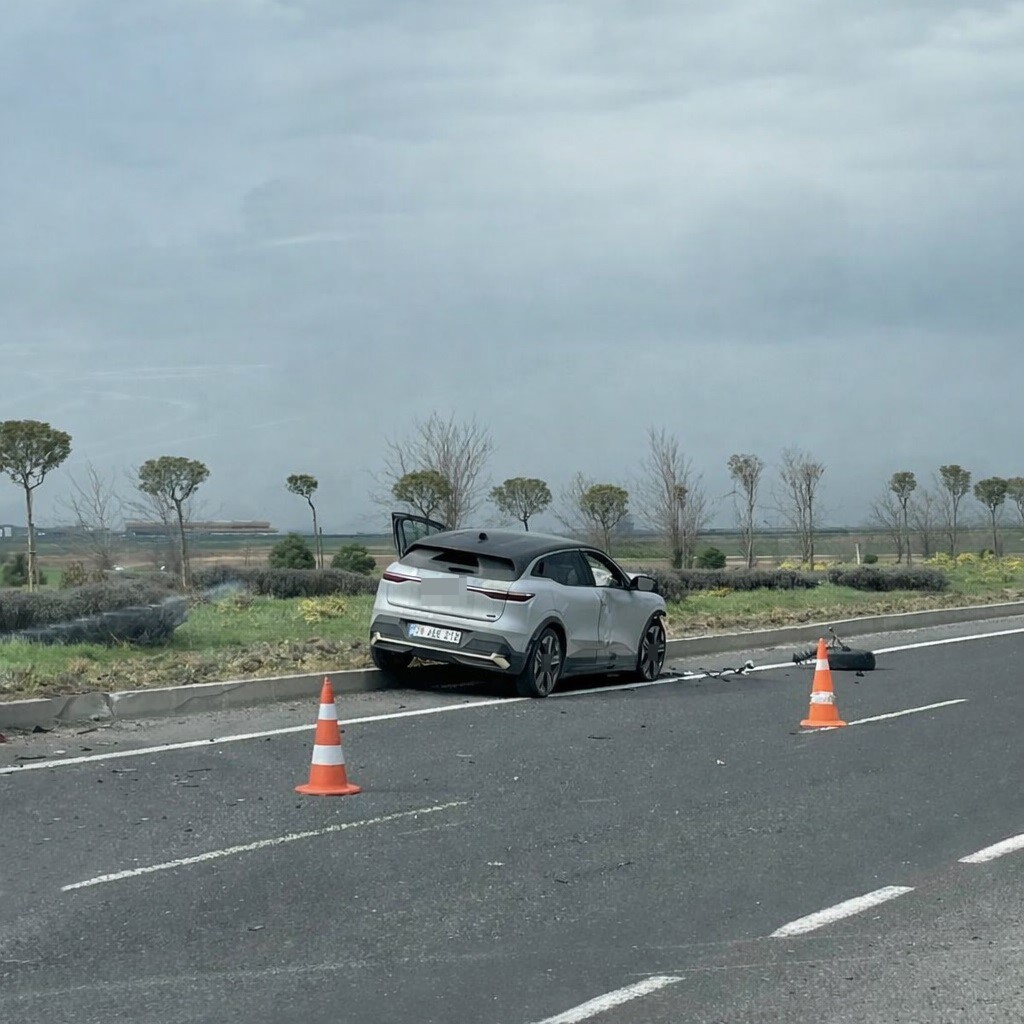 Tekirdağ&rsquo;da trafik kazası: 2 yaralı
