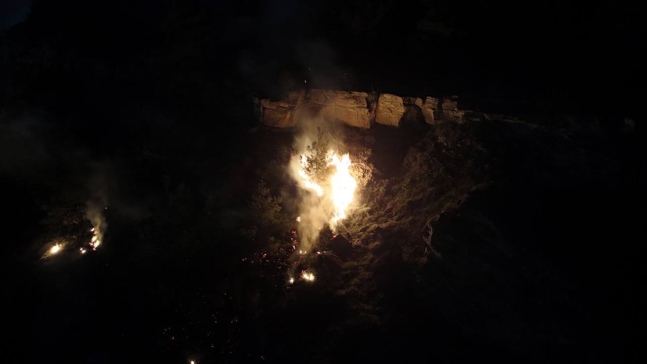 Karab&uuml;k&rsquo;te ormanlık alanda &ccedil;ıkan &ouml;rt&uuml; yangını s&ouml;nd&uuml;r&uuml;ld&uuml;
