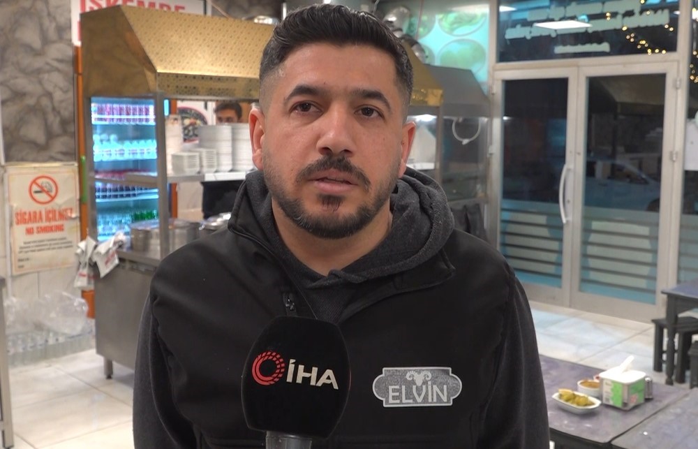 Lokantacı esnafından kadın müşterisine hayat kurtaran manevra