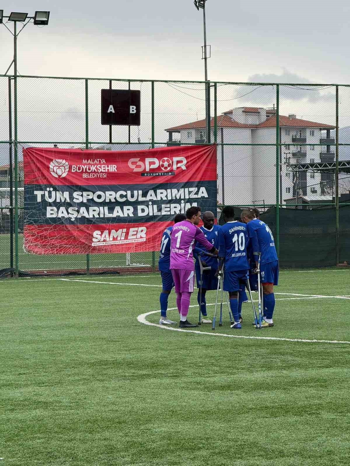 Şahinbey Ampute&rsquo;den farklı galibiyet 6-1
