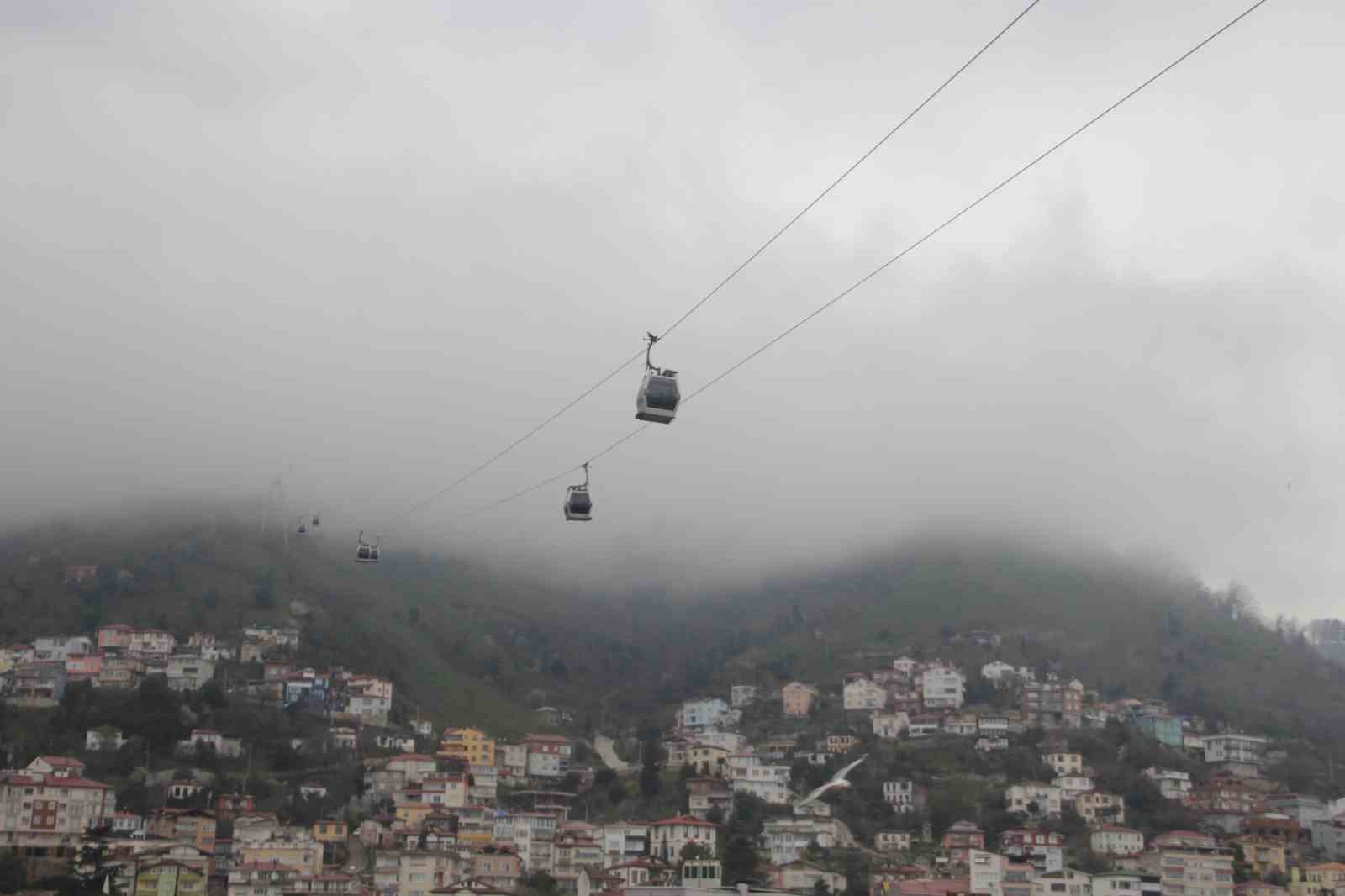 Ordu&rsquo;nun &lsquo;seyir terası&rsquo;nda sis g&uuml;zelliği

