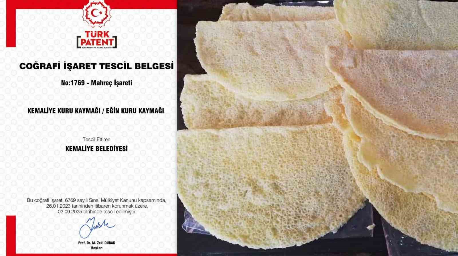 Kemaliye&rsquo;nin el sanatı ve y&ouml;resel lezzeti artık tescilli
