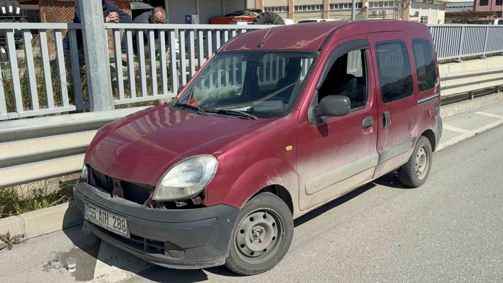 Tamire g&ouml;t&uuml;r&uuml;len ara&ccedil; kaza yaptı: 1 yaralı
