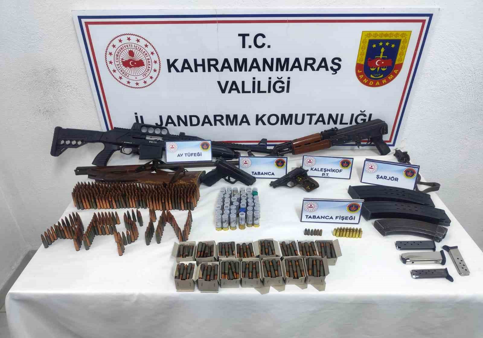 Kahramanmaraş’ta silah kaçakçılığı operasyonunda 1 tutuklama