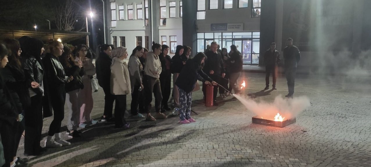 Bala Hatun Yurdu’nda afet tatbikatı