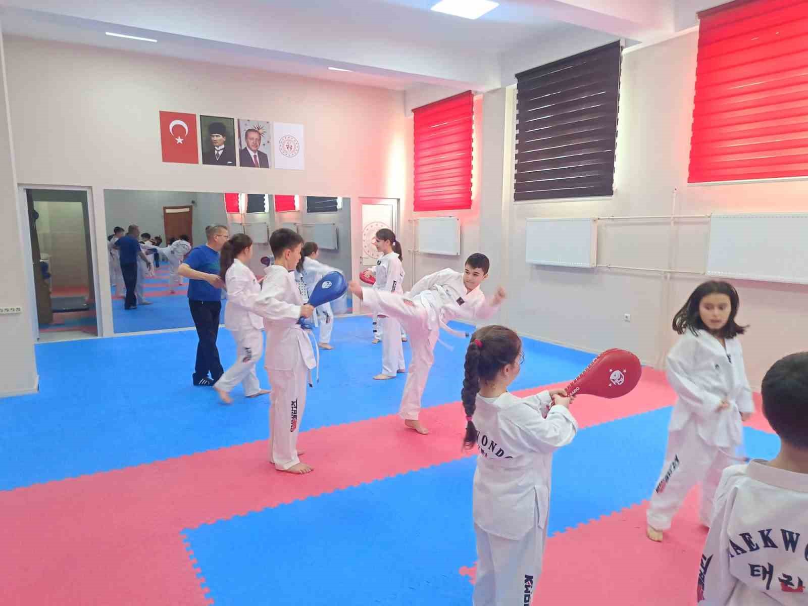 &Ccedil;amlıca Kemal Unakıtan Spor Salonu&rsquo;nda taekwondo r&uuml;zgarı
