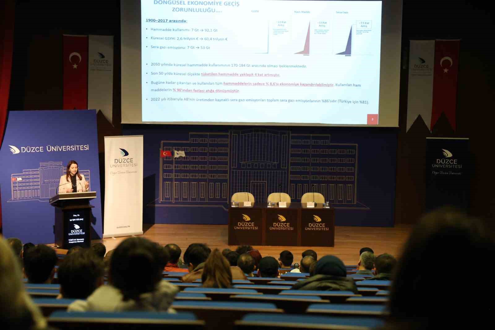 Düzce Üniversitesi’nde uluslararası sıfır atık günü paneli gerçekleştirildi