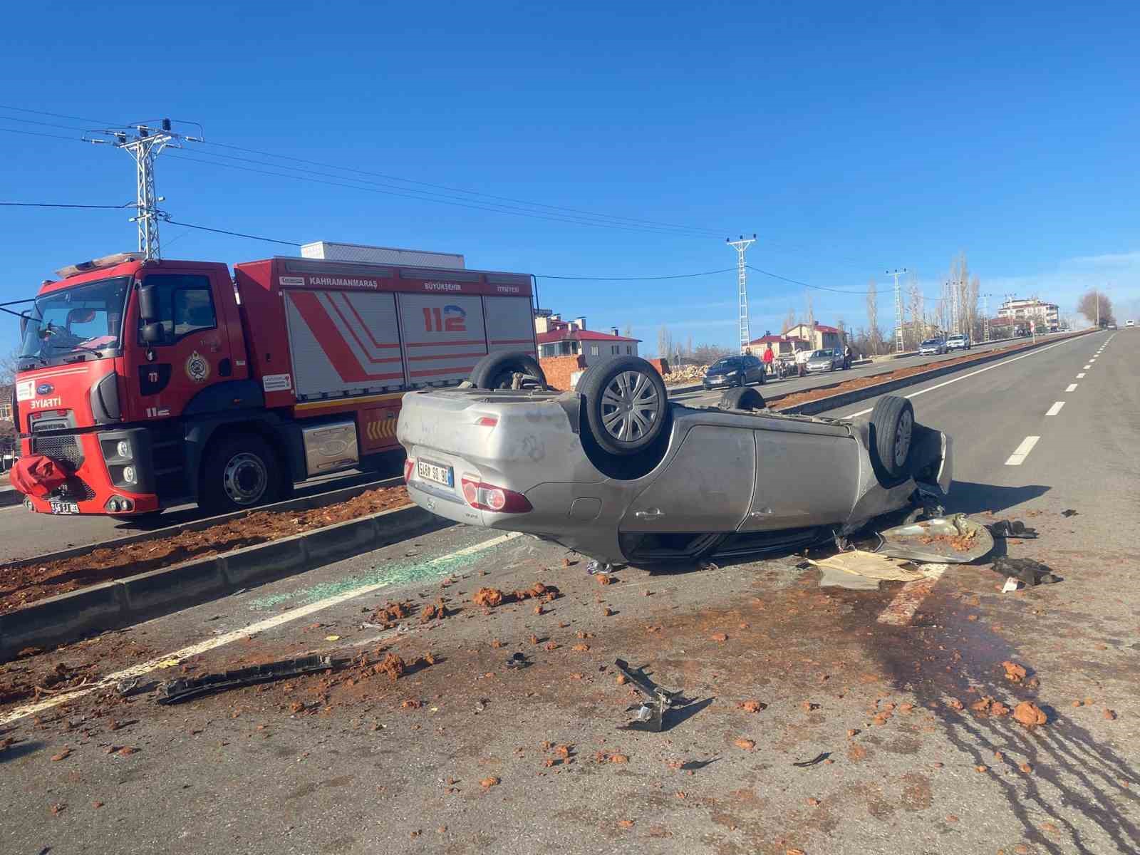 Kahramanmaraş&rsquo;ta trafik kazası: 2 yaralı
