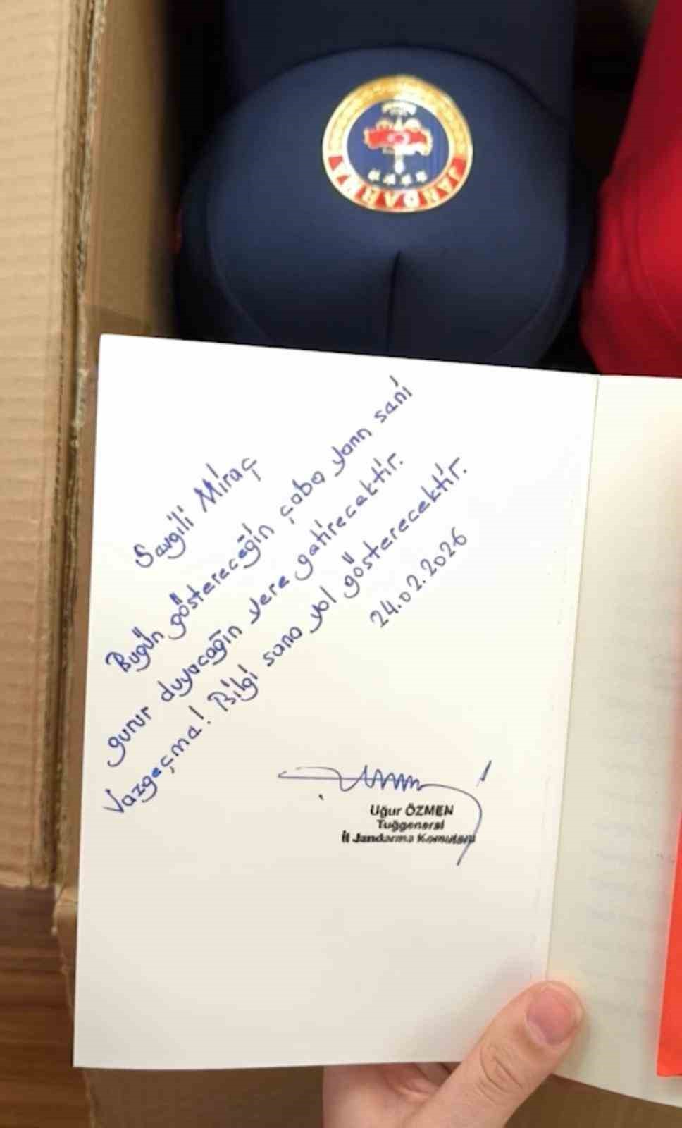 Giresunlu &ouml;ğrencilerden Siirt&rsquo;teki jandarmaya duygulandıran mektup
