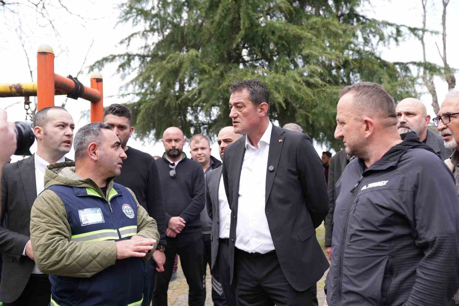 Giresun’da izinsiz olduğu belirtilen sondaj çalışması belediye tarafından durduruldu