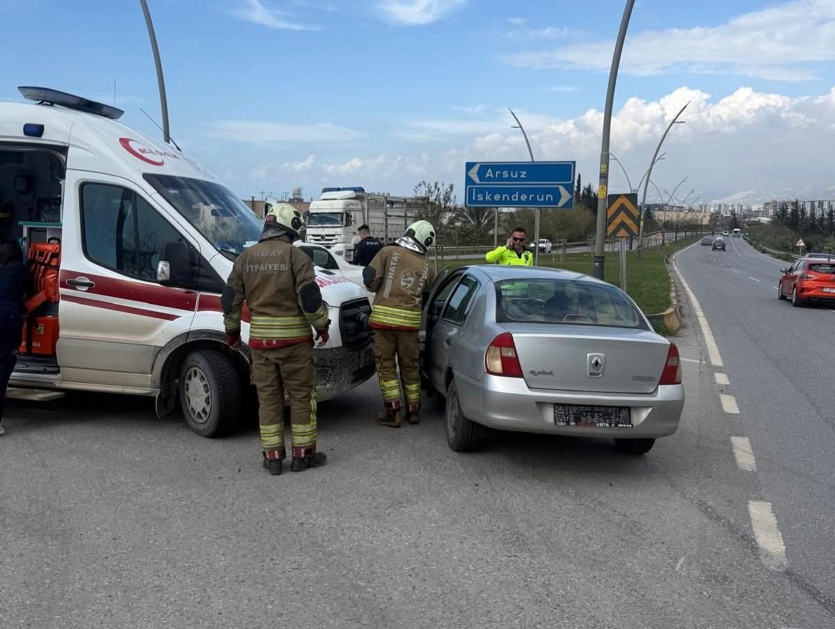 Arsuz&rsquo;da trafik kazası: 1 yaralı
