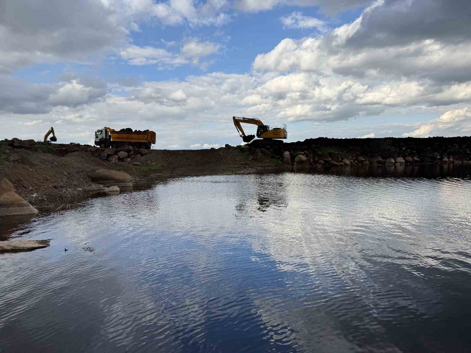 Diyarbakır’daki sulama göleti inşaatı tamamlandı