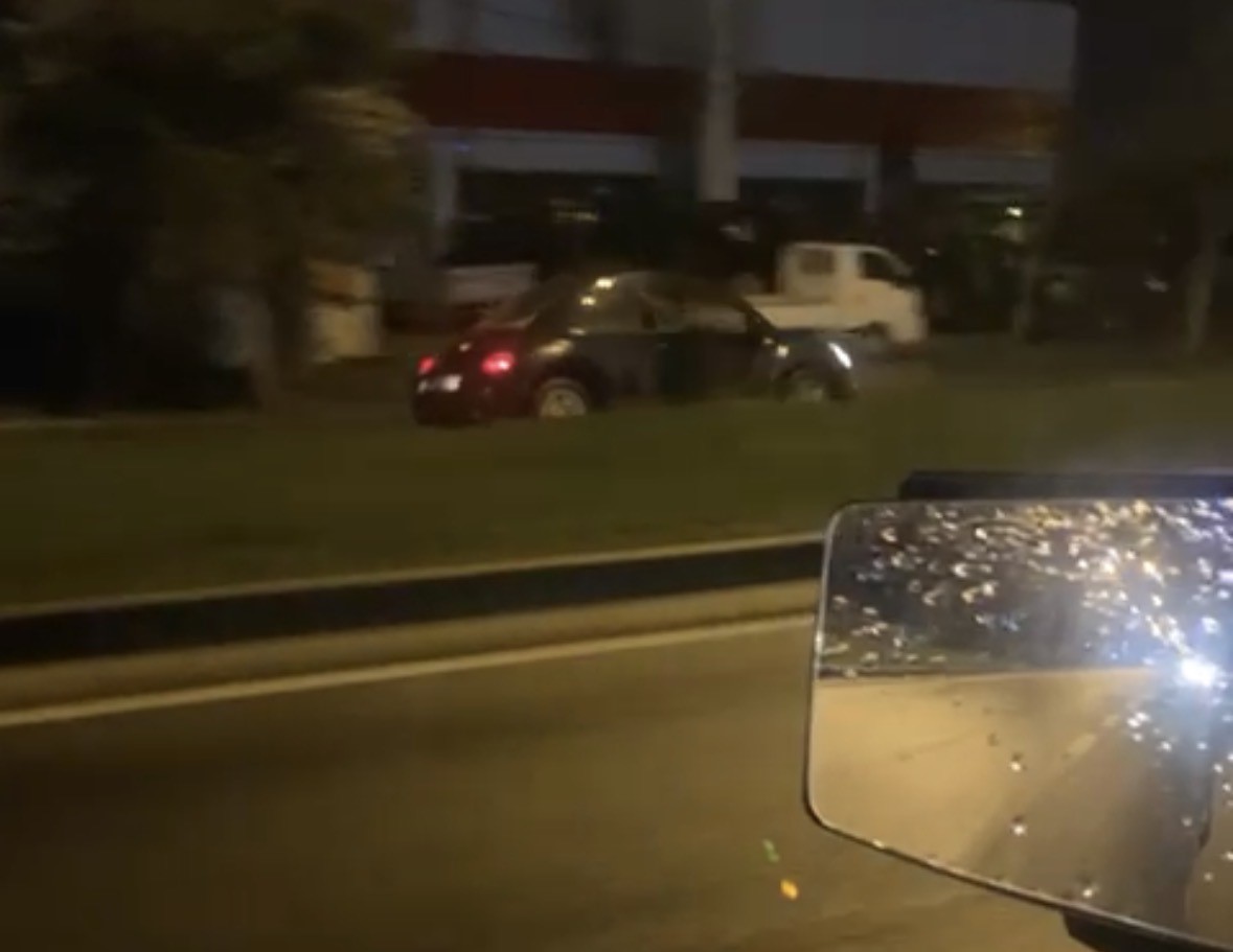 Bolu’da D-100’de bir otomobil ters şeritten kilometrelerce gitti