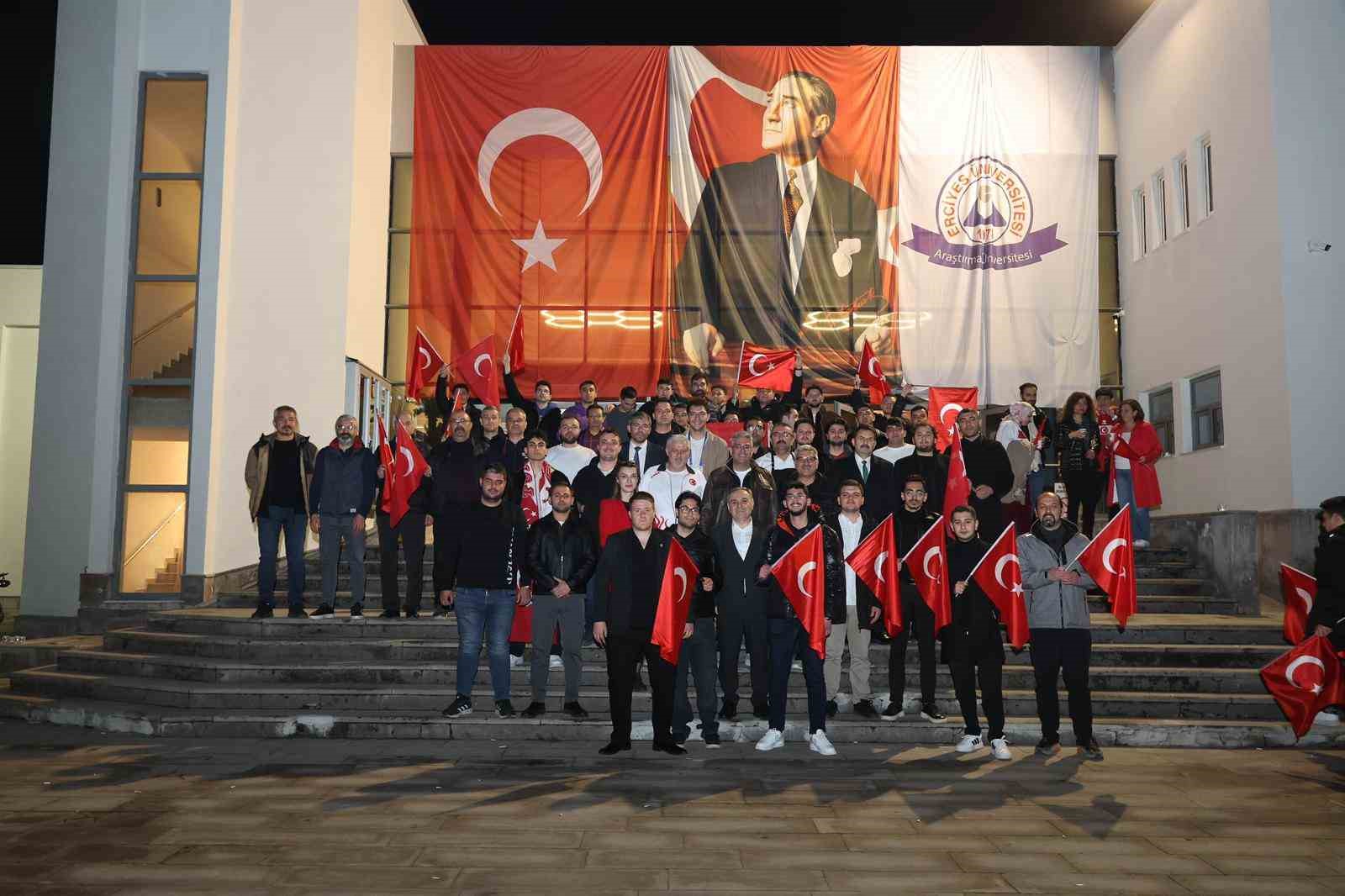 ERÜ’de milli maç heyecanı