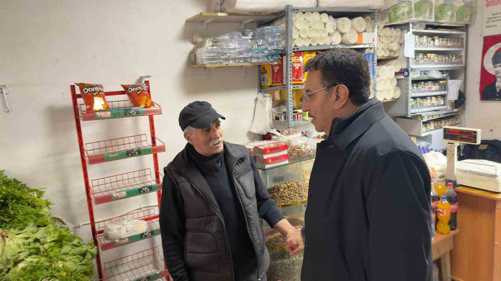 Milletvekili T&uuml;fencki Arguvan&rsquo;da temaslarda bulundu
