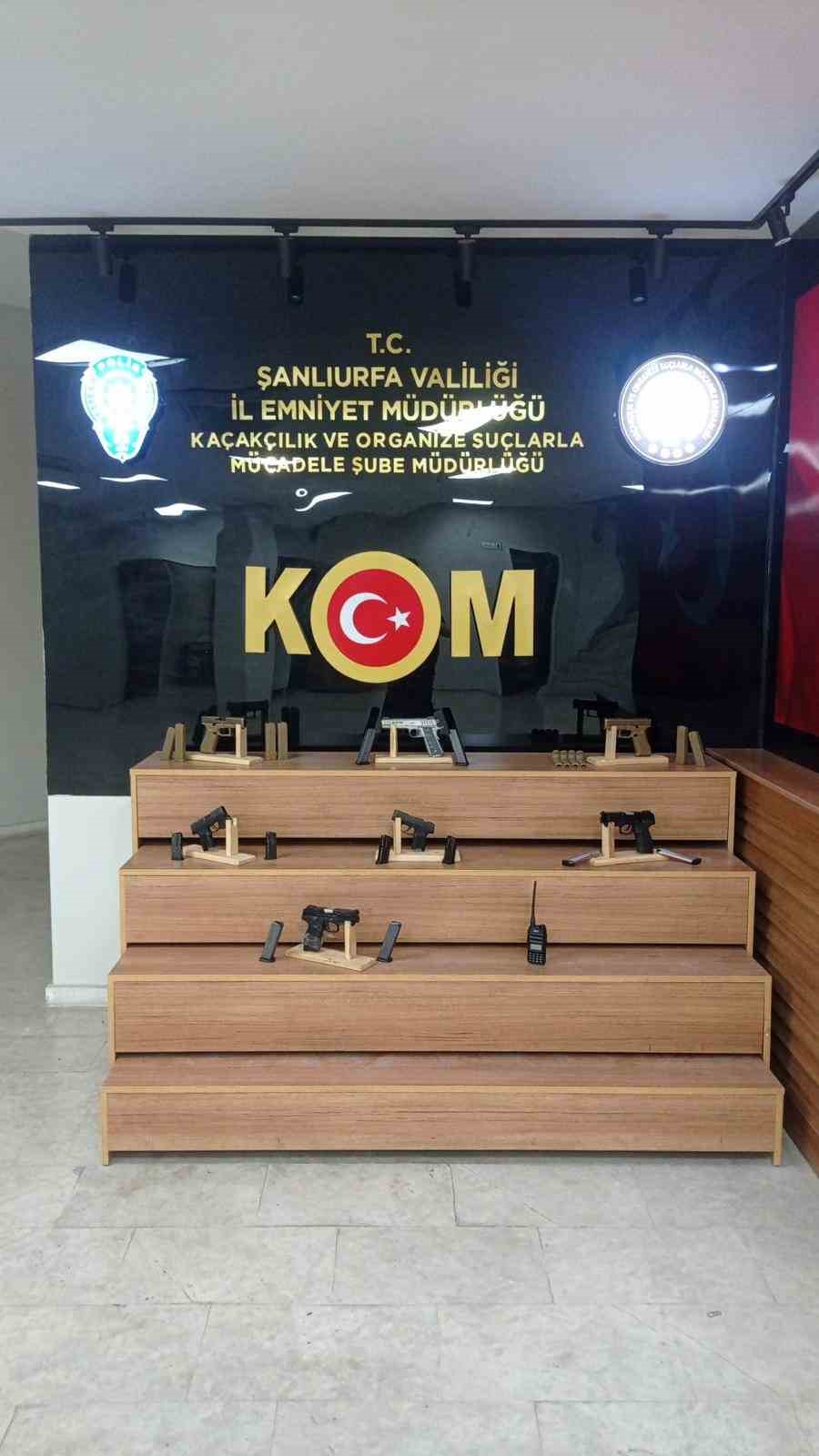 Şanlıurfa’da silah kaçakçılığı operasyonunda 2 tutuklama