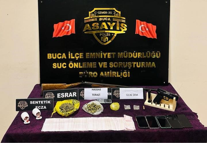 İzmir’de uyuşturucu operasyonunda 5 şüpheli yakalandı