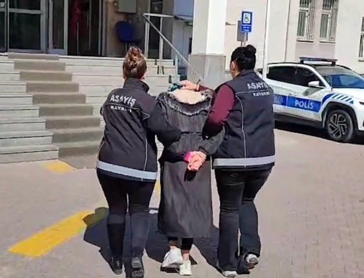 Kayseri’de 15 yıl kesinleşmiş hapis cezası bulunan kadın yakalandı