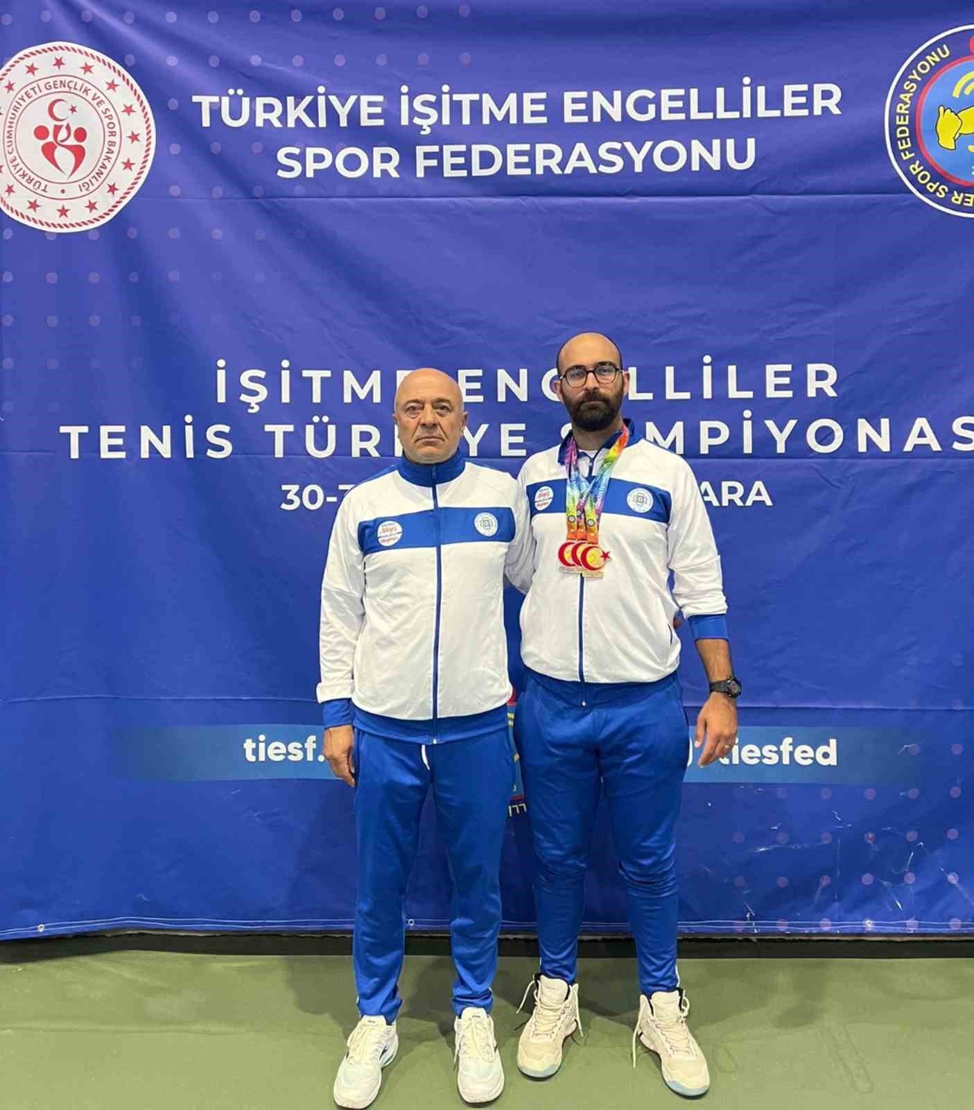 İşitme Engelliler Tenis Turnuvası&rsquo;nda Muğla&rsquo;ya 3 madalya
