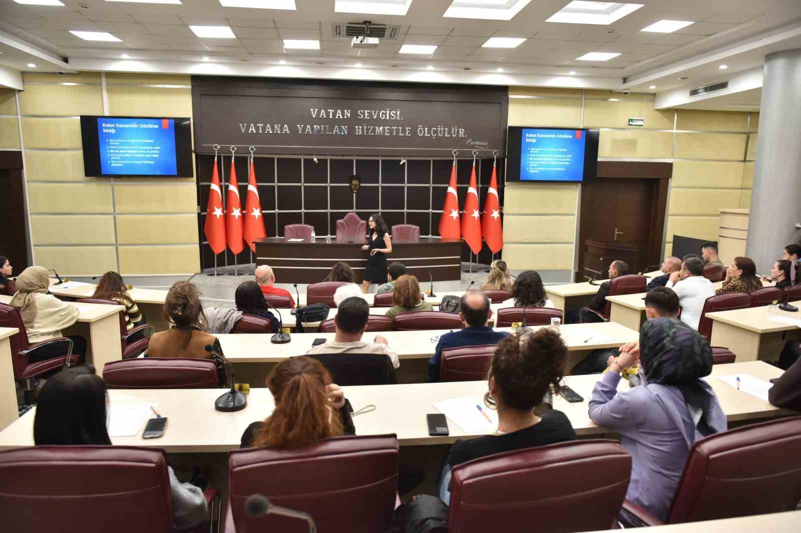 Kepez&rsquo;de kolon kanserine karşı bilin&ccedil;lendirme eğitimi
