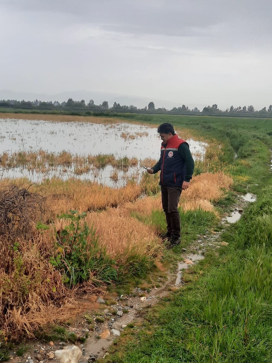 S&ouml;ke&rsquo;de sel sonrası tarım arazilerinde hasar tespiti s&uuml;r&uuml;yor
