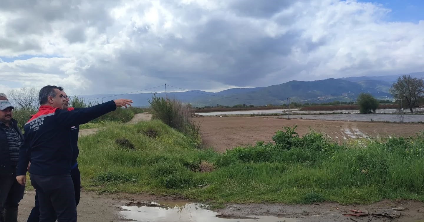 Aydın&rsquo;da sular altında kalan arazilerde kesin zarar tespiti yapıldı
