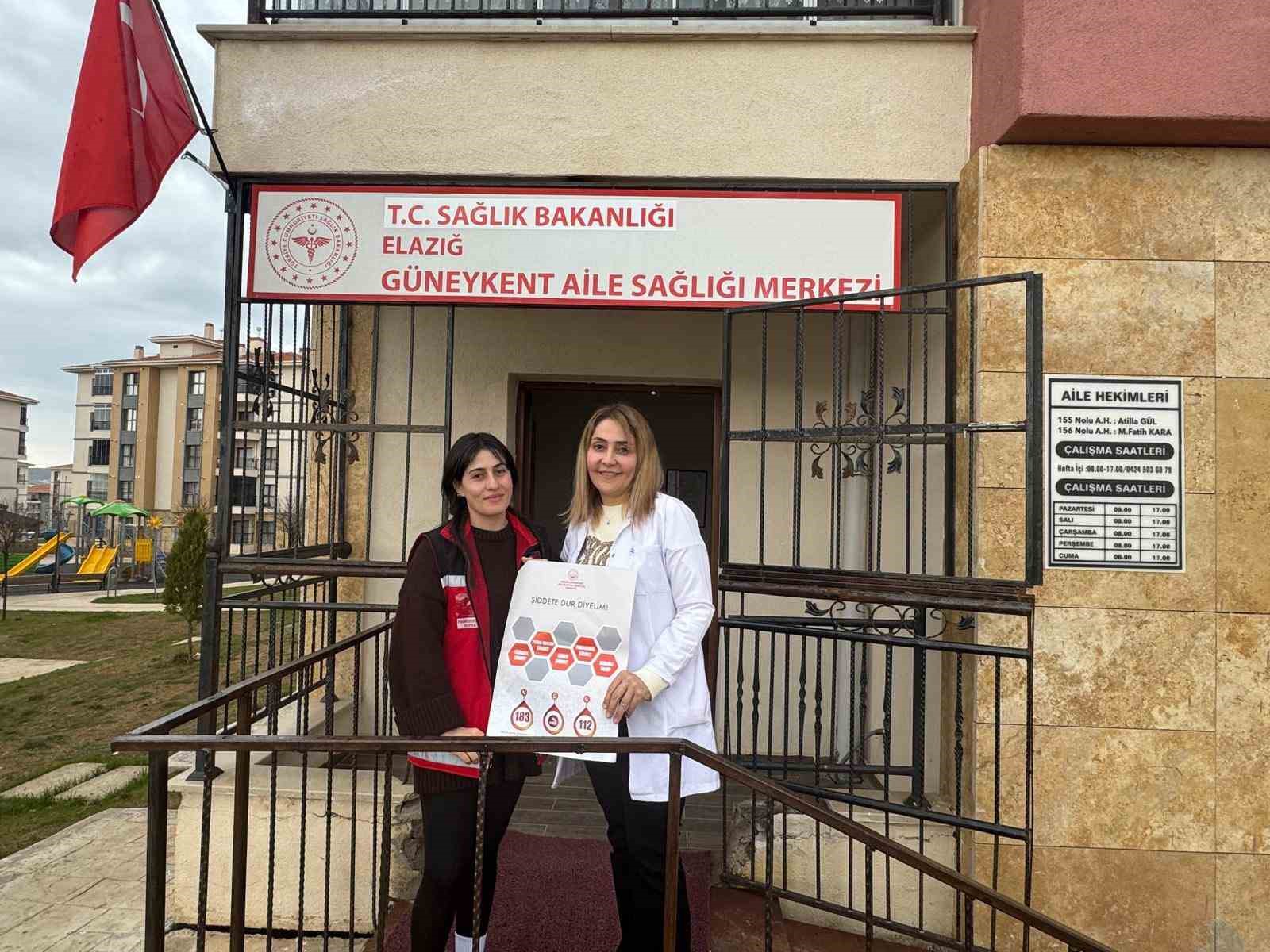 Elazığ’da kadına yönelik şiddetle mücadele çalışması