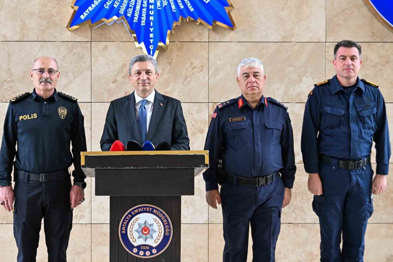 Antalya’da Mart ayı asayiş tablosu: 9 bin 996 asayiş olayının yüzde 99,8’i aydınlatıldı