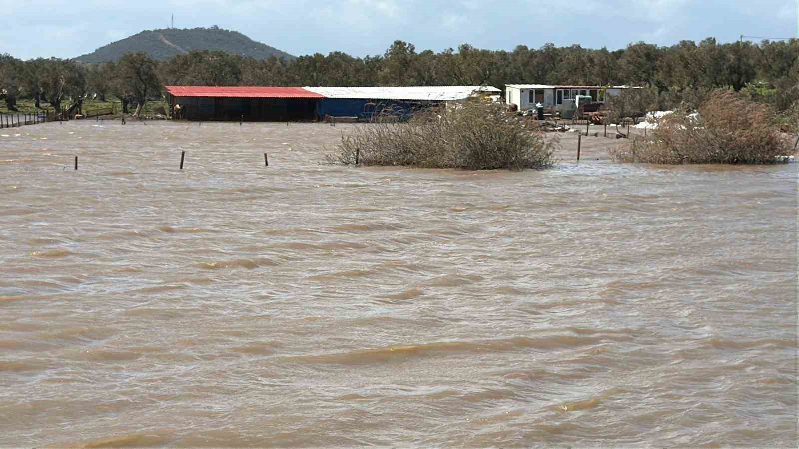 Ayvalık&lsquo;ta yağış hayatı olumsuz etkiledi
