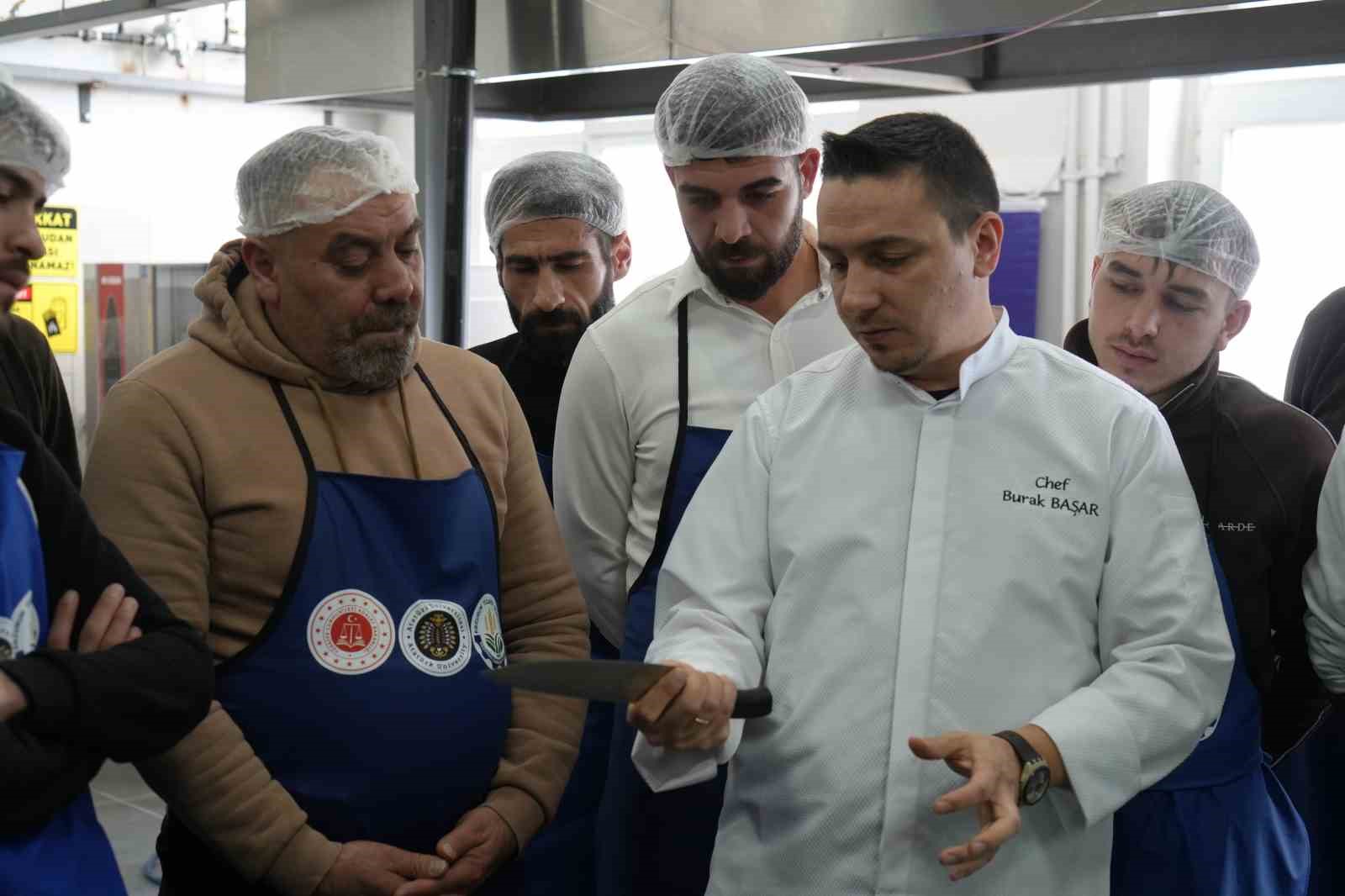 Erzurum&rsquo;da ezber bozan proje: Mahkumlara "lezzetli" bir gelecek
