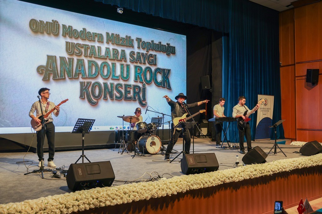 OMÜ’de "Ustalara Saygı Anadolu Rock Konseri"