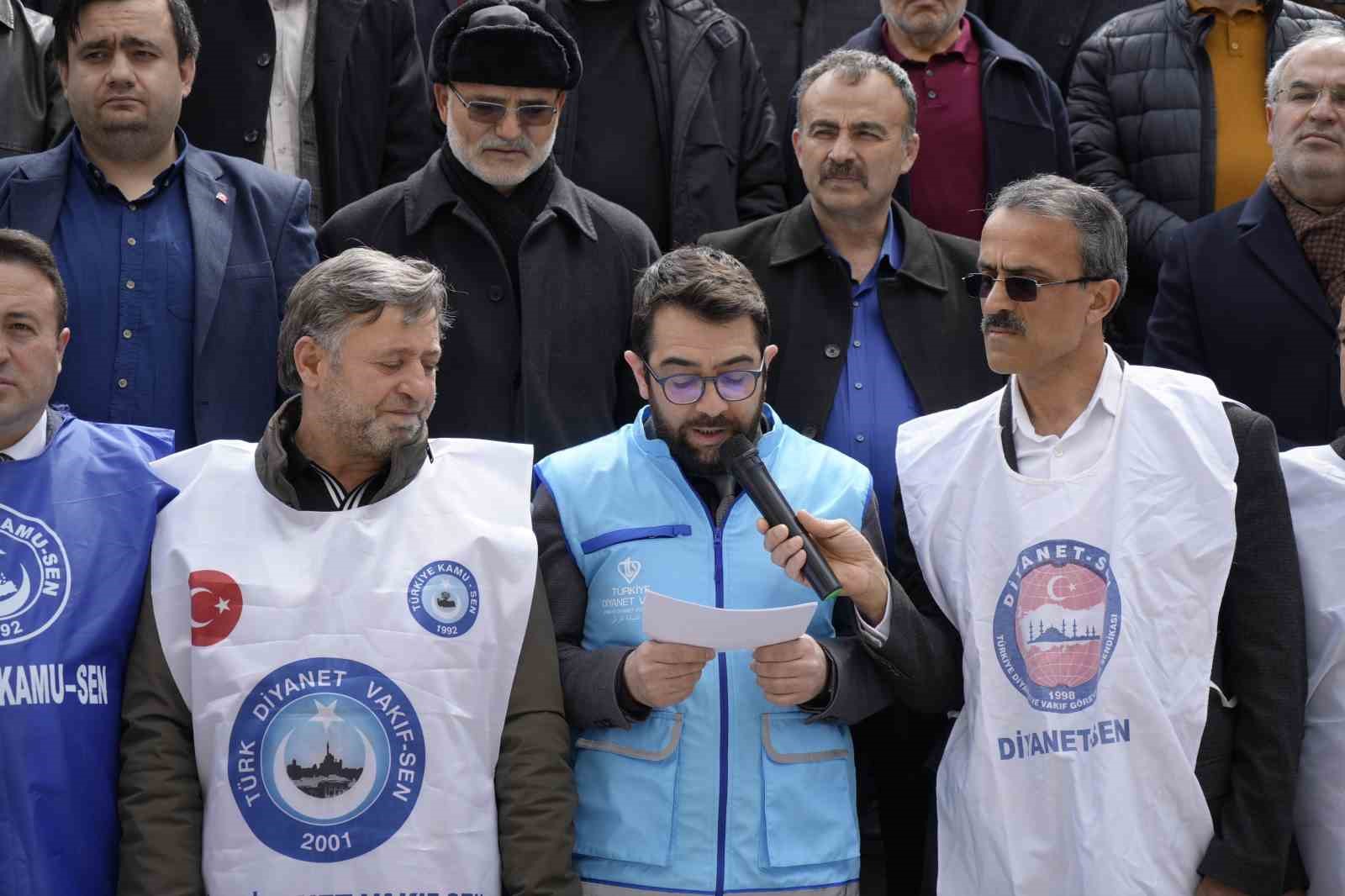 Gümüşhane’de Mescid-i Aksa için basın açıklaması