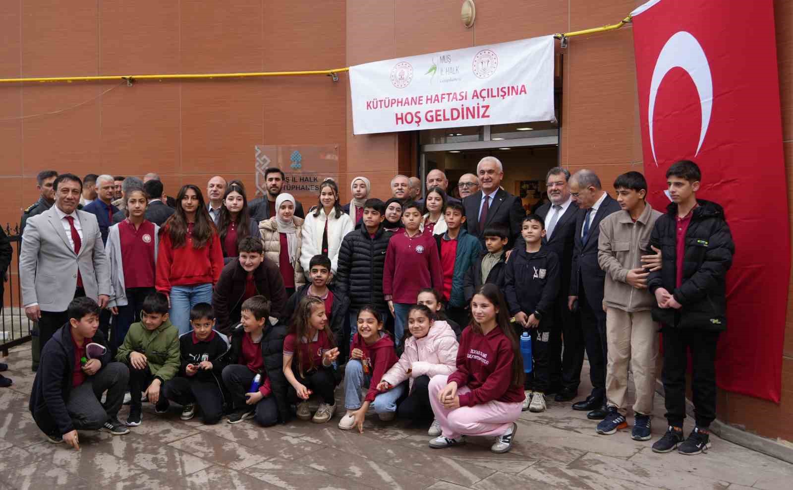 Muş’ta 62. Kütüphane Haftası etkinlikleri törenle başladı